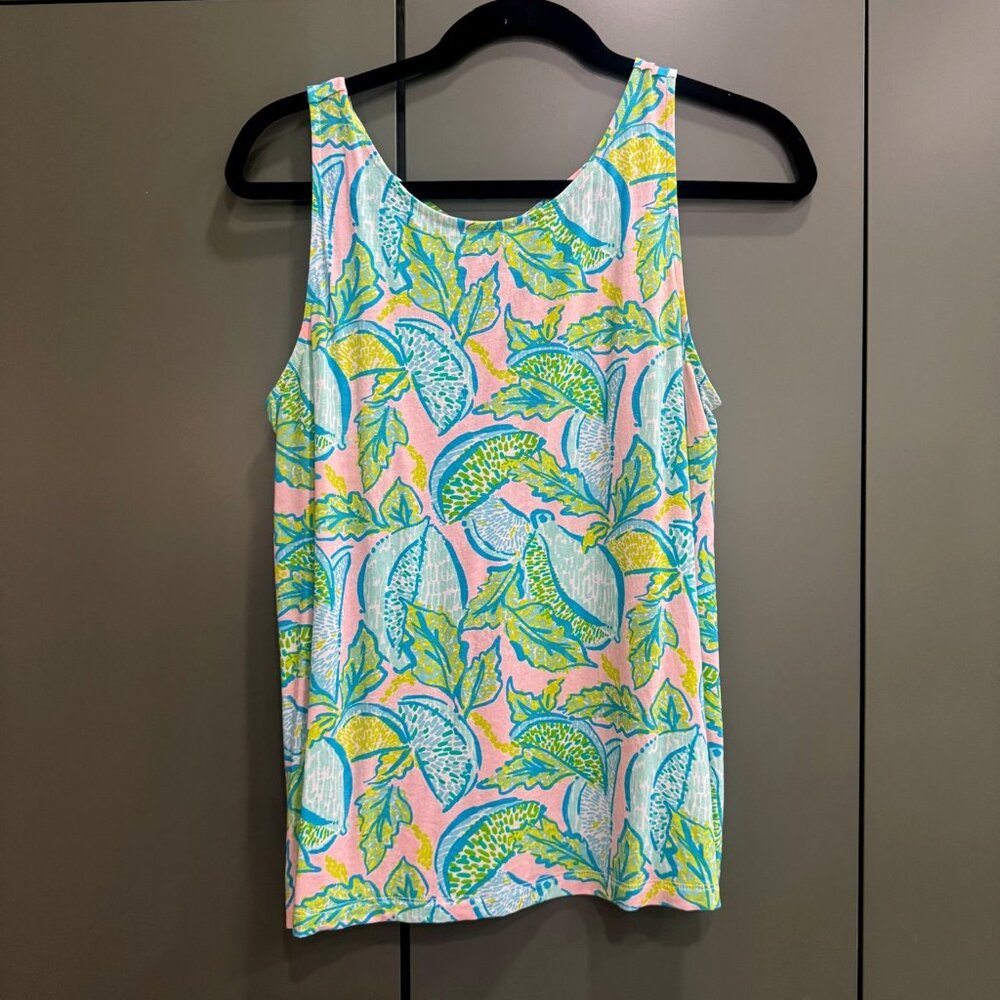 Lilly Pulitzer Kristen Tank in Vitamin Sea Size M - Picture 1 of 4